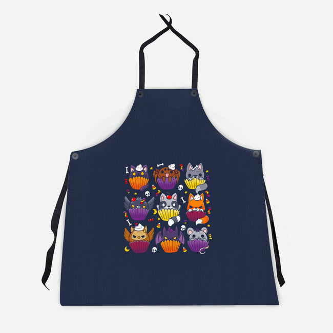 Halloween Muffins-unisex kitchen apron-Vallina84