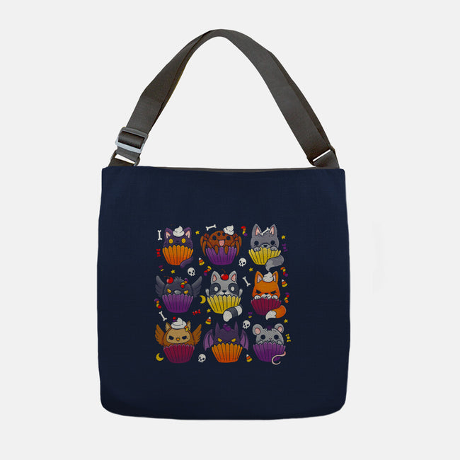 Halloween Muffins-none adjustable tote bag-Vallina84
