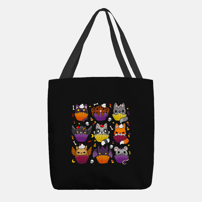 Halloween Muffins-none basic tote bag-Vallina84