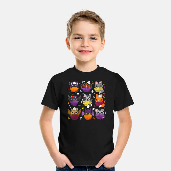 Halloween Muffins-youth basic tee-Vallina84