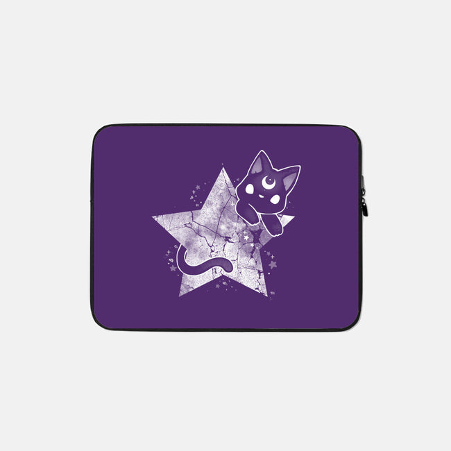 Kitten Star-none zippered laptop sleeve-Vallina84