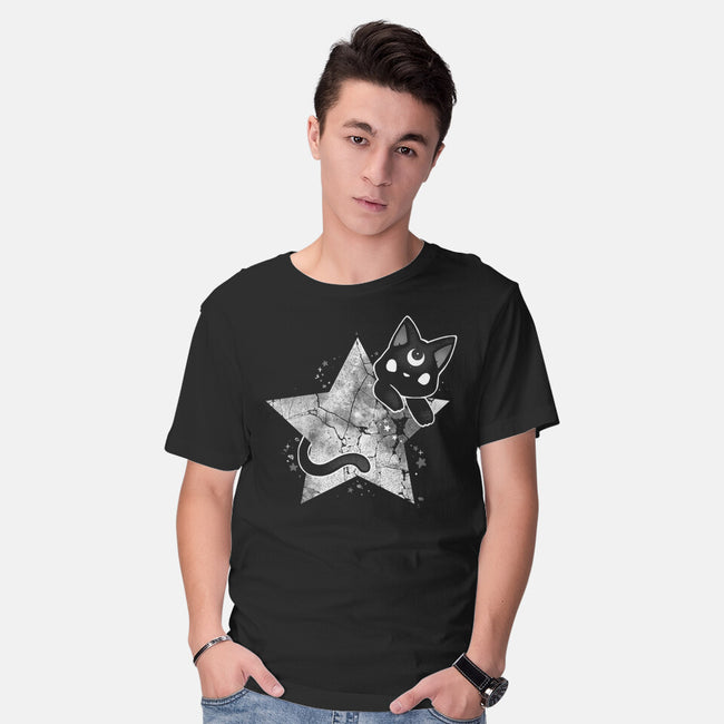 Kitten Star-mens basic tee-Vallina84