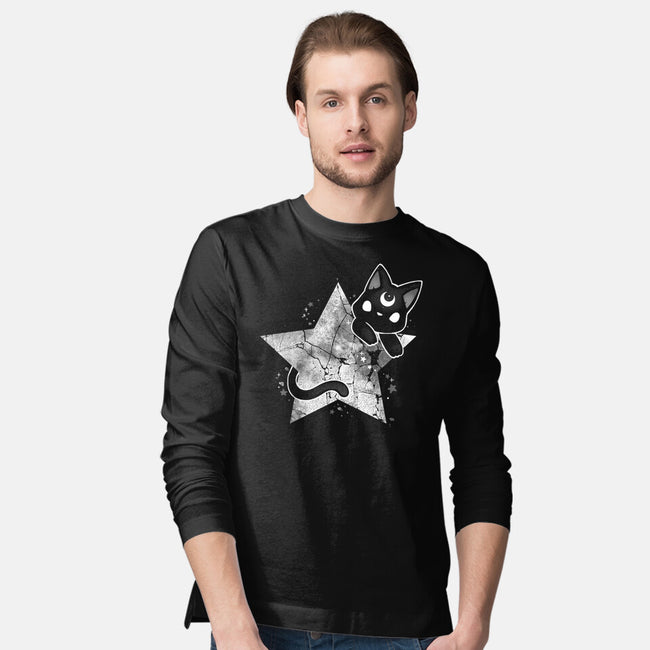 Kitten Star-mens long sleeved tee-Vallina84