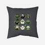 Horror Saur-none removable cover w insert throw pillow-Vallina84