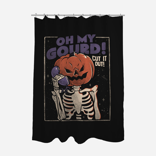 Oh My Gourd-none polyester shower curtain-eduely