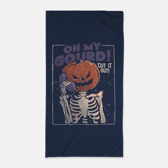 Oh My Gourd-none beach towel-eduely