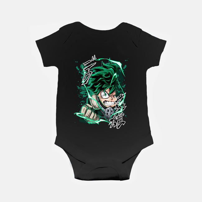 Deku Smash-baby basic onesie-Duardoart