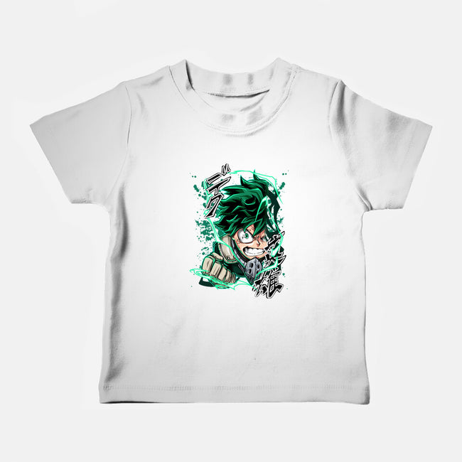 Deku Smash-baby basic tee-Duardoart