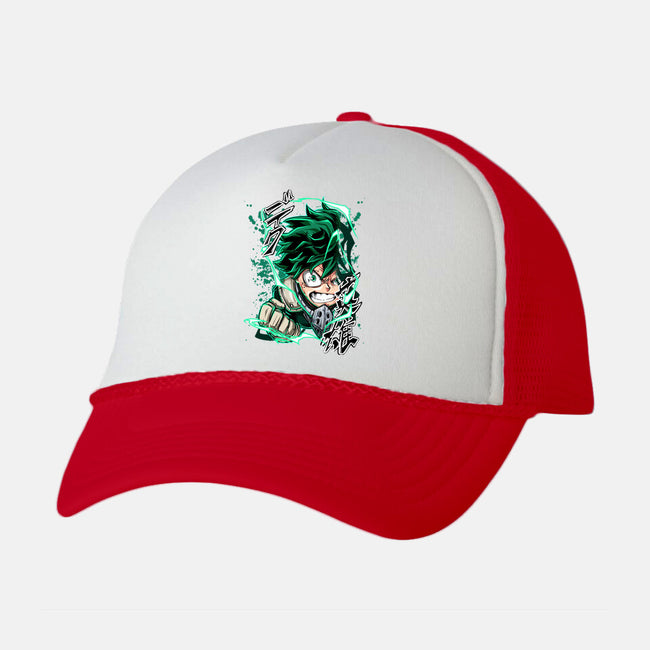 Deku Smash-unisex trucker hat-Duardoart