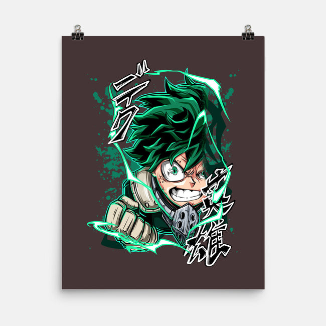 Deku Smash-none matte poster-Duardoart