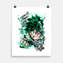 Deku Smash-none matte poster-Duardoart