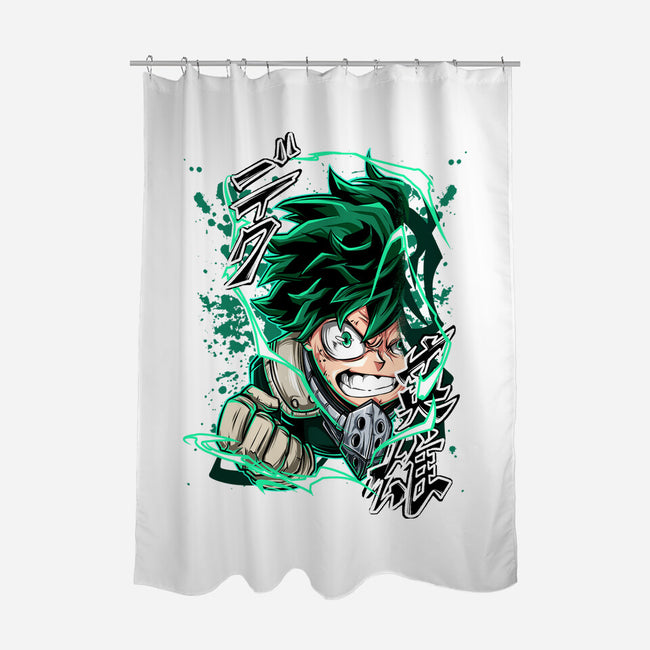 Deku Smash-none polyester shower curtain-Duardoart