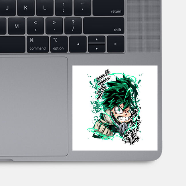 Deku Smash-none glossy sticker-Duardoart