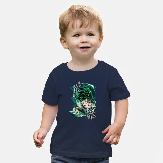 Deku Smash-baby basic tee-Duardoart