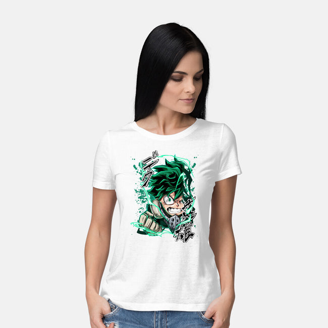 Deku Smash-womens basic tee-Duardoart