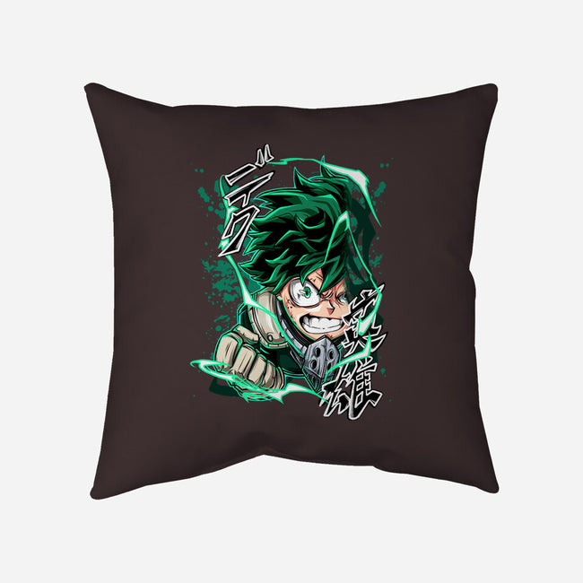 Deku Smash-none removable cover w insert throw pillow-Duardoart