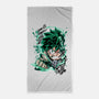 Deku Smash-none beach towel-Duardoart