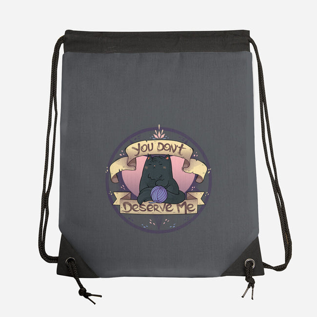 You Don't Deserve Me-none drawstring bag-2DFeer