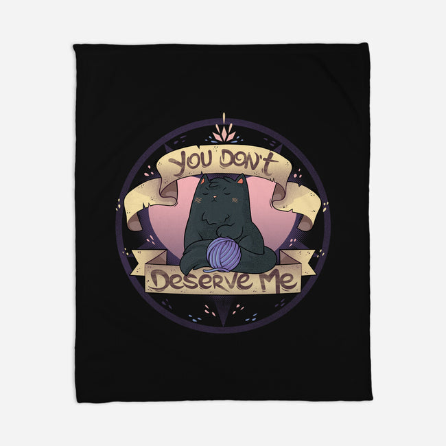 You Don't Deserve Me-none fleece blanket-2DFeer
