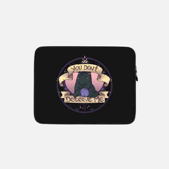 You Don't Deserve Me-none zippered laptop sleeve-2DFeer