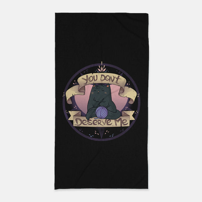 You Don't Deserve Me-none beach towel-2DFeer