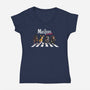 The Masters Of Rock-womens v-neck tee-2DFeer