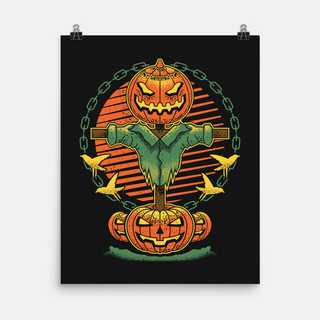 Pumpkin Scarecrow-none matte poster-Logozaste