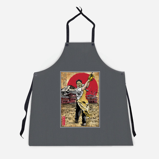 Leatherface In Japan-unisex kitchen apron-DrMonekers