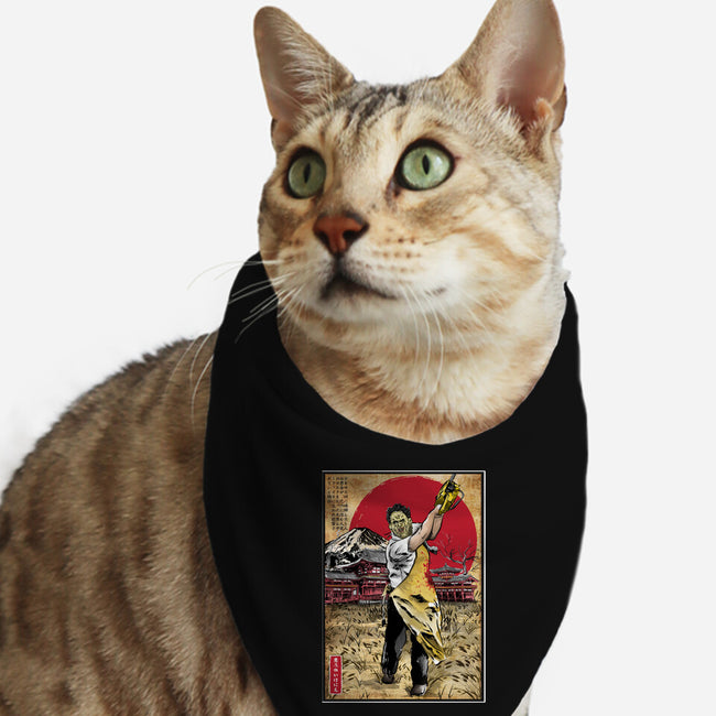 Leatherface In Japan-cat bandana pet collar-DrMonekers