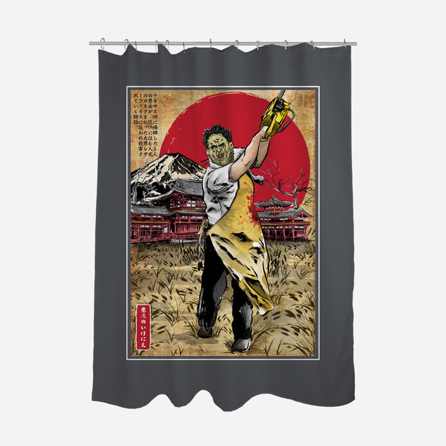 Leatherface In Japan-none polyester shower curtain-DrMonekers