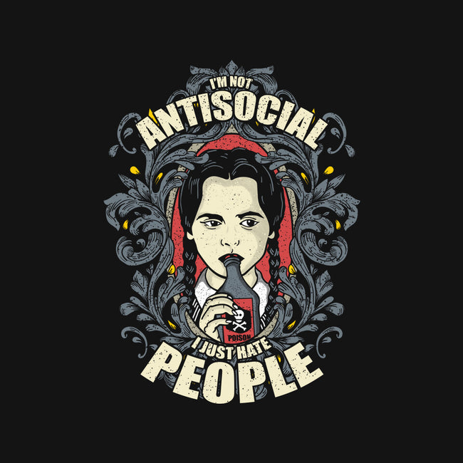 I'm Not Antisocial-youth basic tee-turborat14