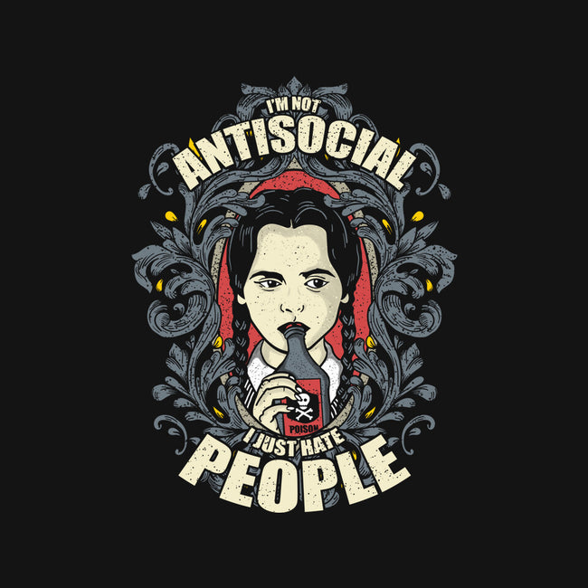 I'm Not Antisocial-baby basic onesie-turborat14