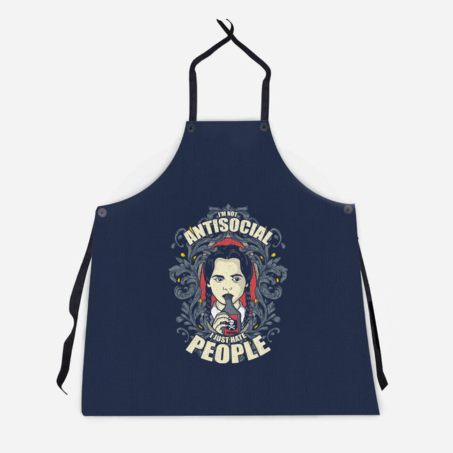 I'm Not Antisocial-unisex kitchen apron-turborat14