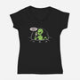 We Have A Big Problem-womens v-neck tee-turborat14