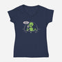 We Have A Big Problem-womens v-neck tee-turborat14