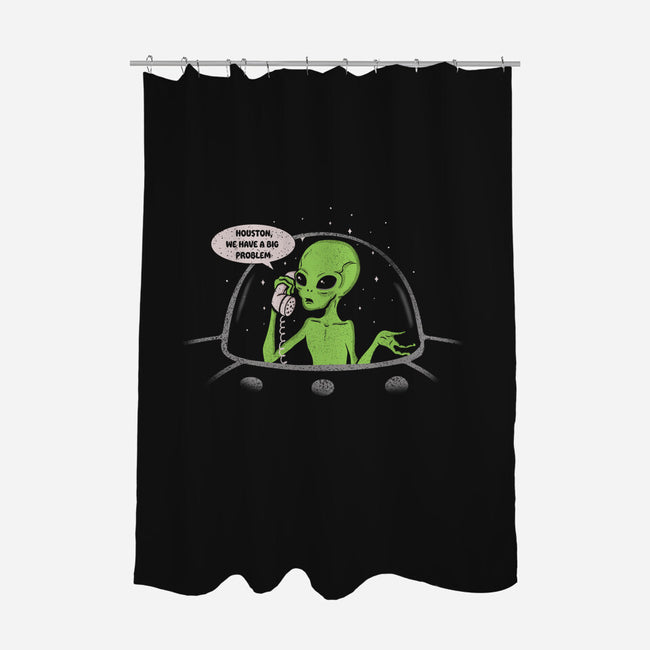 We Have A Big Problem-none polyester shower curtain-turborat14