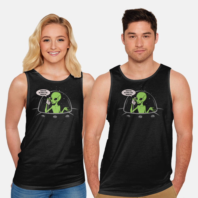 We Have A Big Problem-unisex basic tank-turborat14