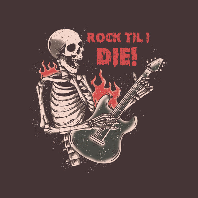 Rock Til I Die-none removable cover w insert throw pillow-turborat14