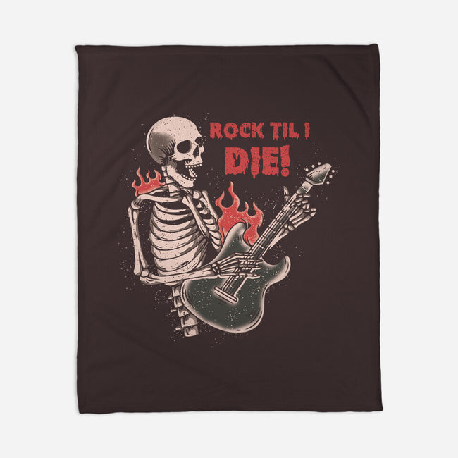 Rock Til I Die-none fleece blanket-turborat14