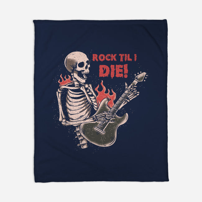 Rock Til I Die-none fleece blanket-turborat14