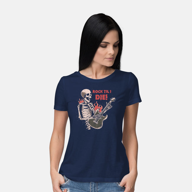 Rock Til I Die-womens basic tee-turborat14