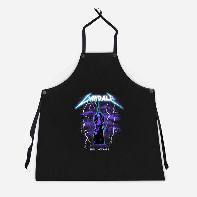 Shall Not Pass-unisex kitchen apron-rocketman_art