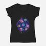 A Dice Universe-womens v-neck tee-ricolaa