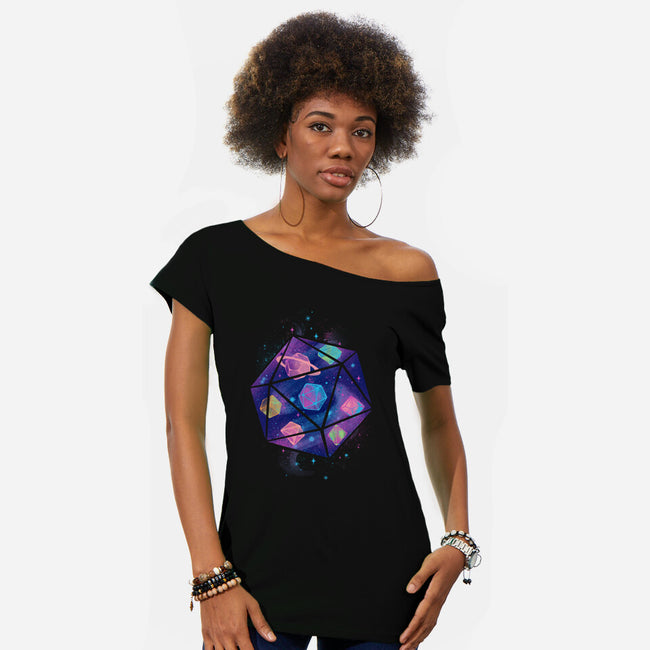 A Dice Universe-womens off shoulder tee-ricolaa