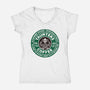 Taunter's French Roast-womens v-neck tee-kg07