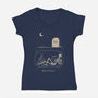 Read In Peace-womens v-neck tee-dfonseca