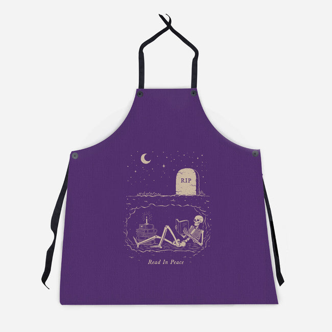 Read In Peace-unisex kitchen apron-dfonseca