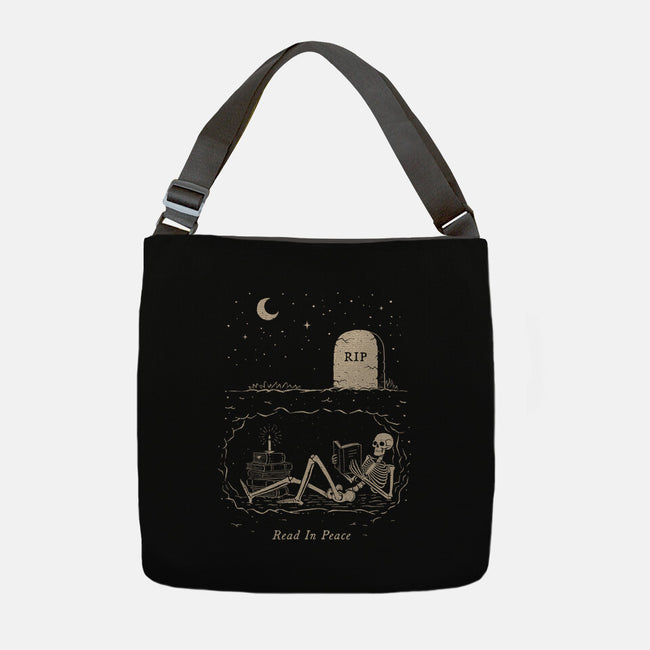 Read In Peace-none adjustable tote bag-dfonseca