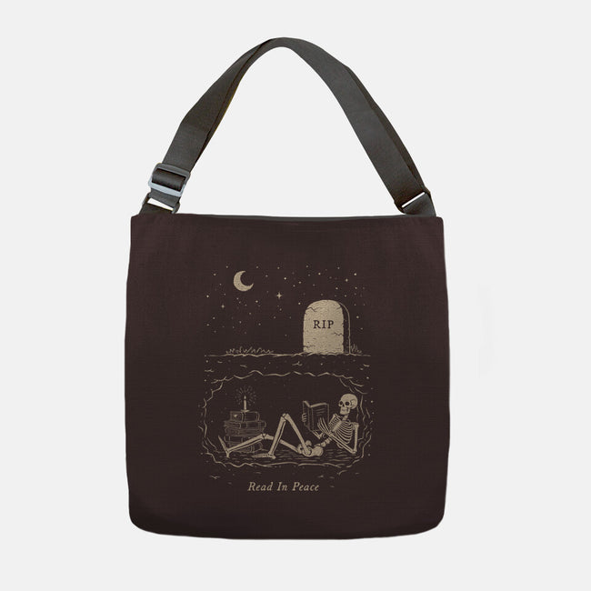Read In Peace-none adjustable tote bag-dfonseca