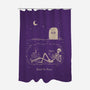 Read In Peace-none polyester shower curtain-dfonseca